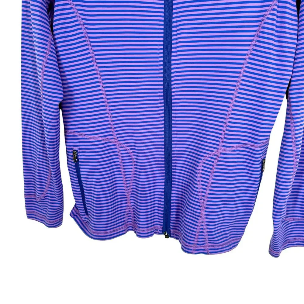 Lole Sz XL Womens Purple Long Sleeve UPF50 Athletic Jacket Shirt Top Workout - Picture 4 of 10